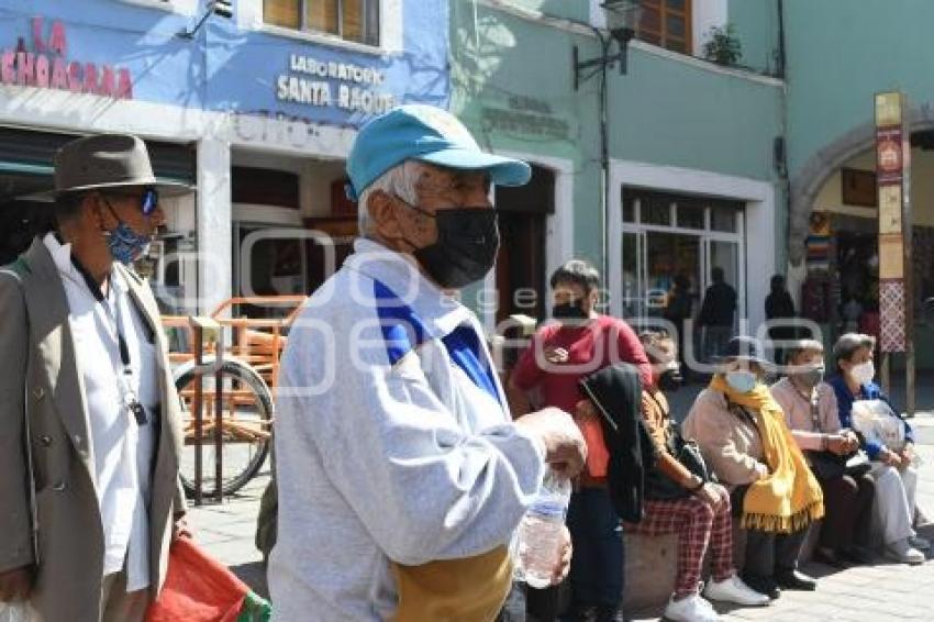 TLAXCALA . PROTESTA PENSIONES CIVILES