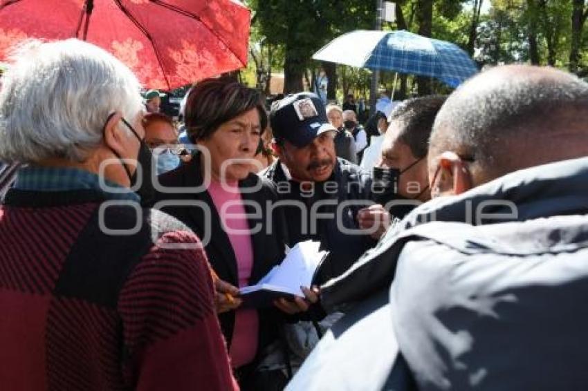 TLAXCALA . PROTESTA PENSIONES CIVILES