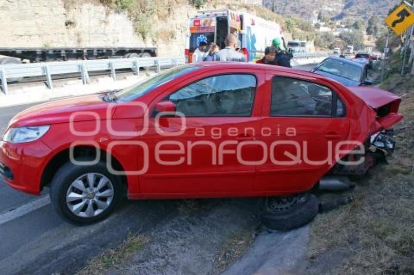 TLAXCALA . ACCIDENTE AUTOMOVILÍSTICO