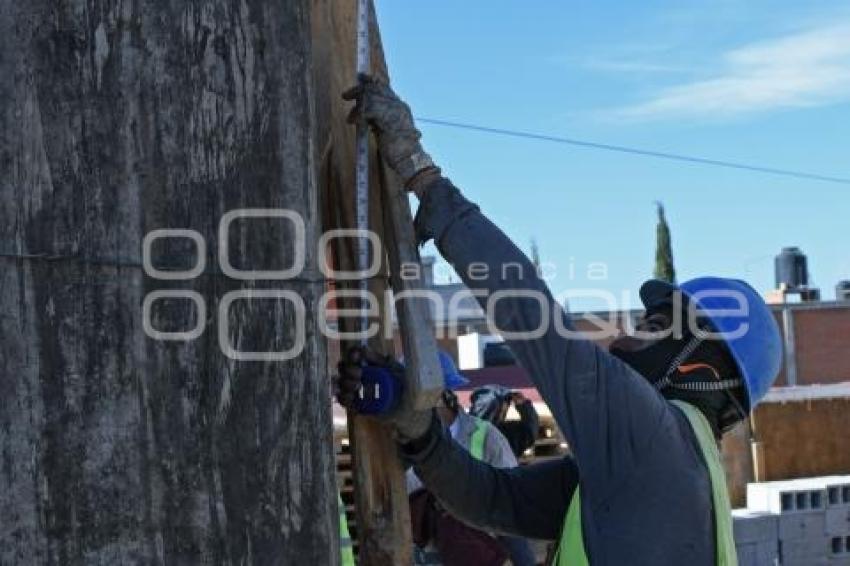 TLAXCALA . CONSTRUCCIÓN PRESIDENCIA CHIAUTEMPAN