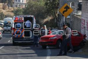 TLAXCALA . ACCIDENTE AUTOMOVILÍSTICO