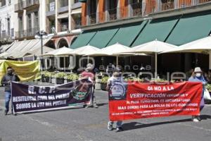 MANIFESTACIÓN . VERIFICACIÓN VEHICULAR