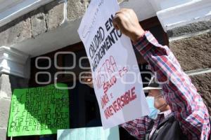 TLAXCALA . PROTESTA JUBILADOS