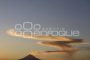 ATARDECER . VOLCÁN POPOCATÉPETL