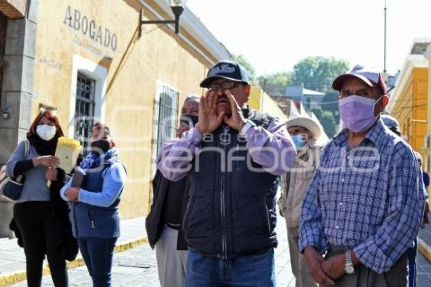 TLAXCALA . PROTESTA JUBILADOS