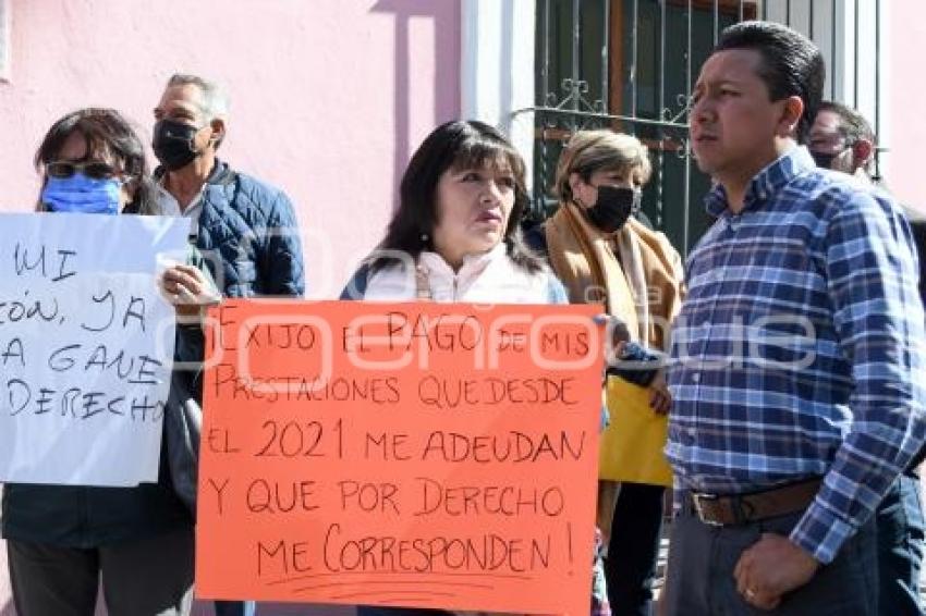 TLAXCALA . PROTESTA JUBILADOS