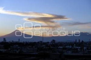 ATARDECER . VOLCÁN POPOCATÉPETL