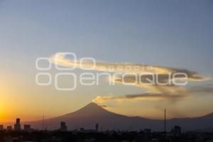 ATARDECER . VOLCÁN POPOCATÉPETL