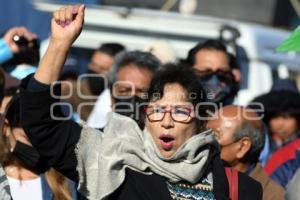 TLAXCALA . MANIFESTACIÓN SINDICATO