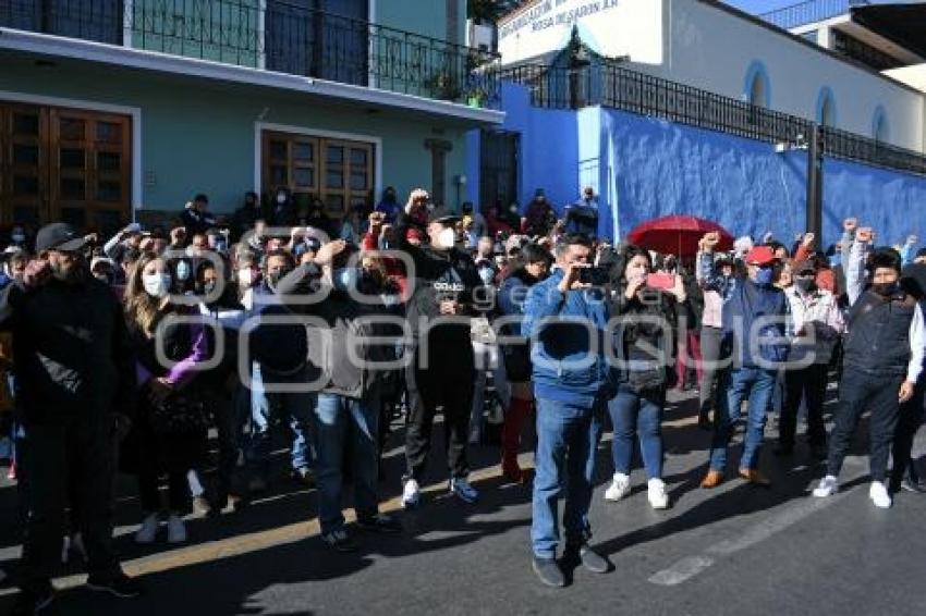 TLAXCALA . MANIFESTACIÓN SINDICATO