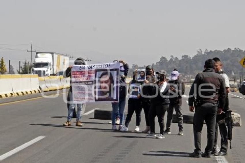 BLOQUEO AUTOPISTA MÉXICO-PUEBLA