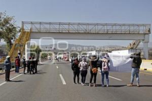 BLOQUEO AUTOPISTA MÉXICO-PUEBLA