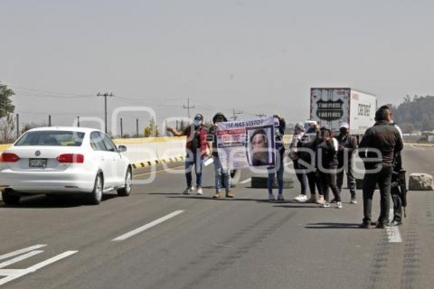 BLOQUEO AUTOPISTA MÉXICO-PUEBLA