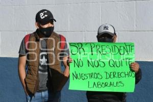 TLAXCALA . MANIFESTACIÓN SINDICATO 7 DE MAYO