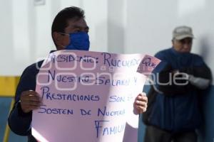 TLAXCALA . MANIFESTACIÓN SINDICATO 7 DE MAYO