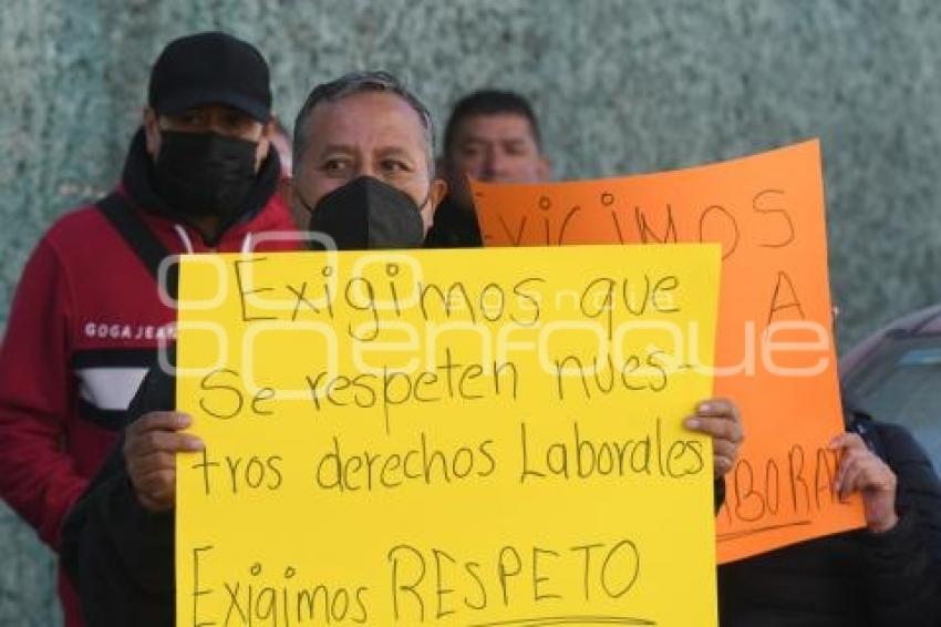 TLAXCALA . MANIFESTACIÓN SINDICATO 7 DE MAYO