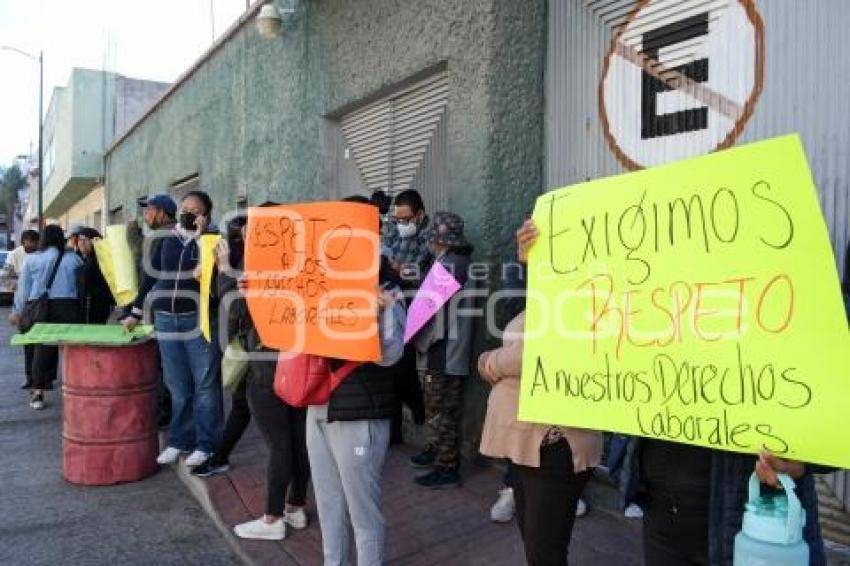 TLAXCALA . MANIFESTACIÓN SINDICATO 7 DE MAYO