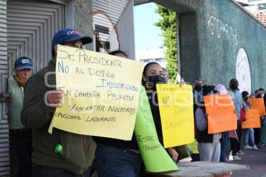 TLAXCALA . MANIFESTACIÓN SINDICATO 7 DE MAYO