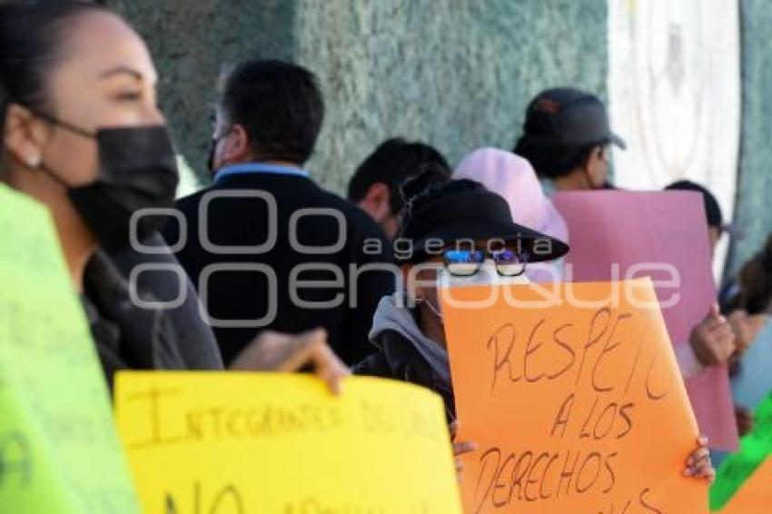 TLAXCALA . MANIFESTACIÓN SINDICATO 7 DE MAYO