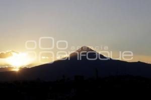 ATARDECER . VOLCÁN POPOCATÉPETL