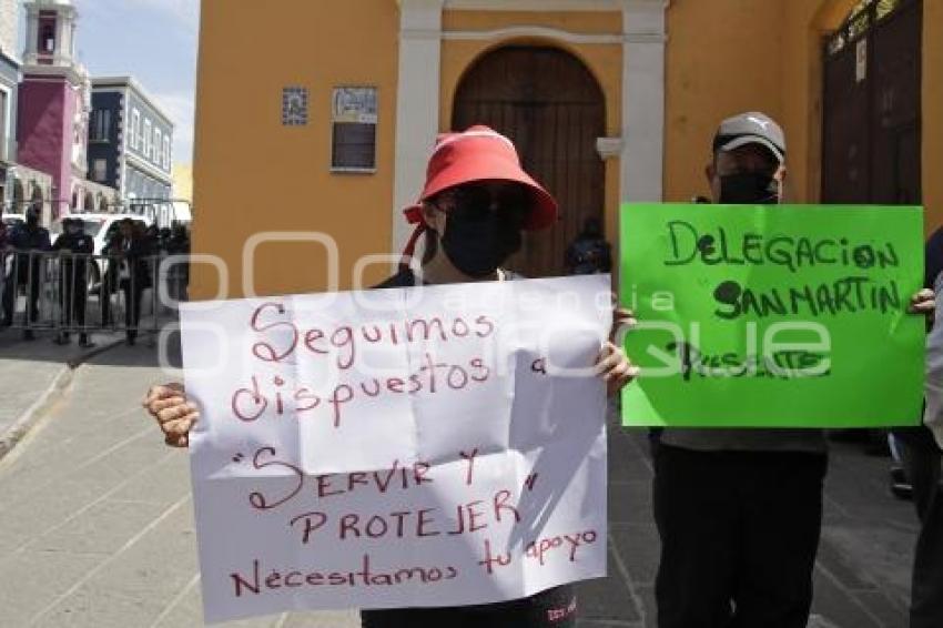 PROTESTA POLICÍAS AUXILIARES