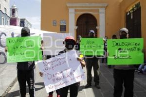 PROTESTA POLICÍAS AUXILIARES