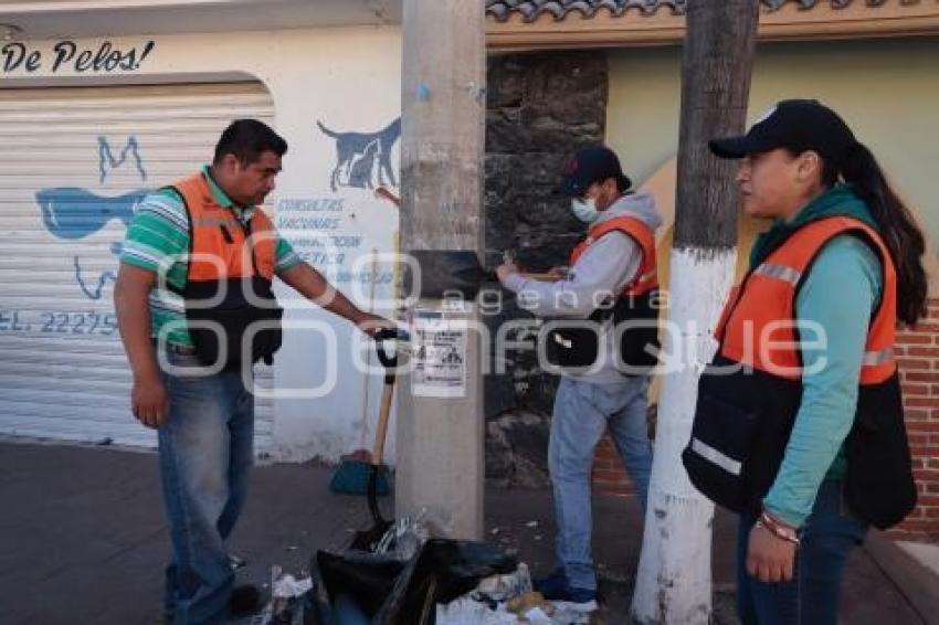 SAN ANDRÉS CHOLULA . JORNADA DE LIMPIEZA