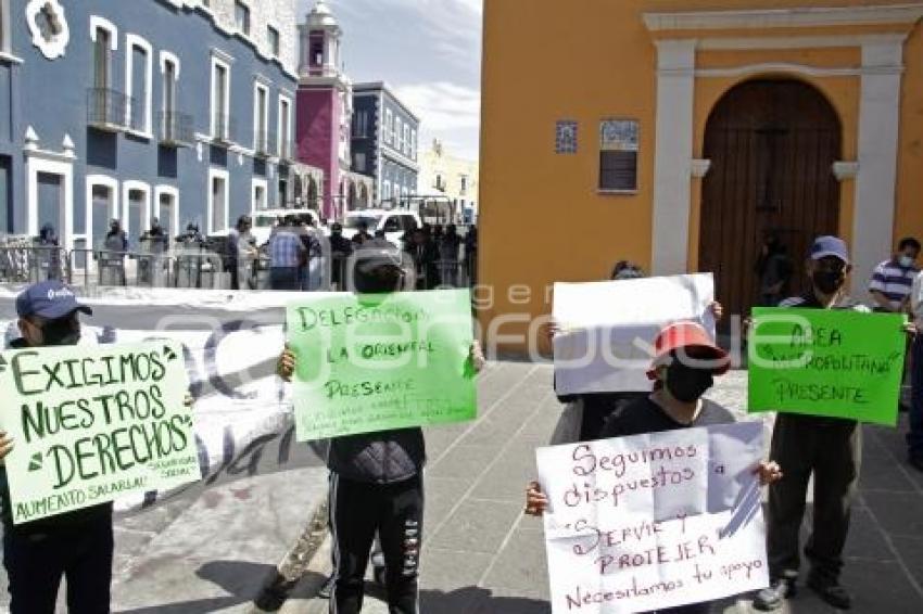 PROTESTA POLICÍAS AUXILIARES