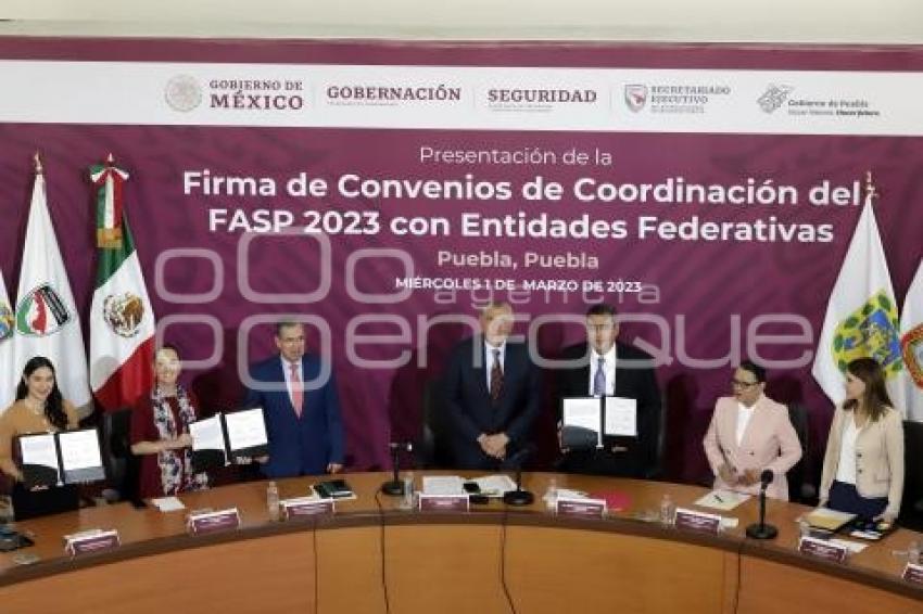 FIRMA CONVENIO COORDINACIÓN FASP