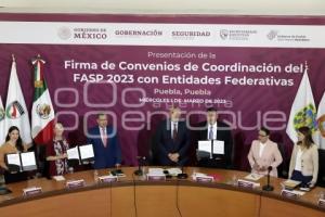 FIRMA CONVENIO COORDINACIÓN FASP