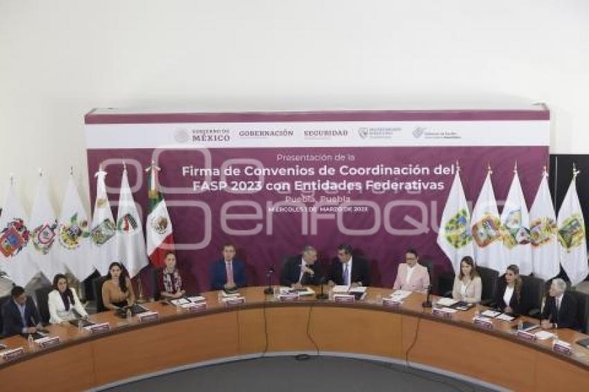 FIRMA CONVENIO COORDINACIÓN FASP