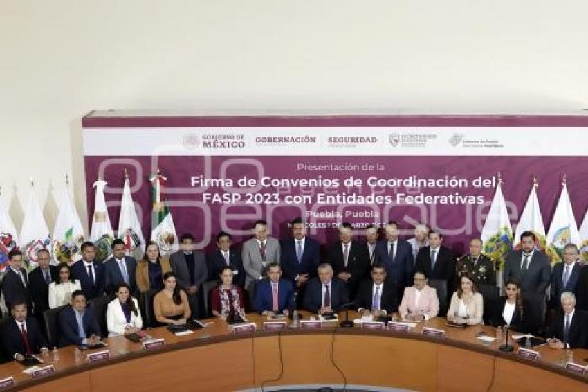 FIRMA CONVENIO COORDINACIÓN FASP