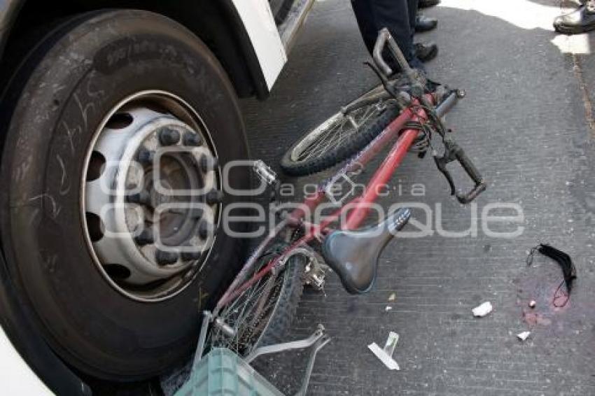 SEGURIDAD . ACCIDENTE CICLISTA