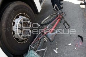 SEGURIDAD . ACCIDENTE CICLISTA