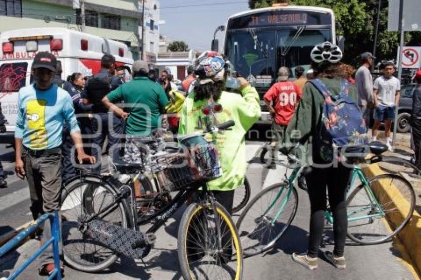 SEGURIDAD . ACCIDENTE CICLISTA