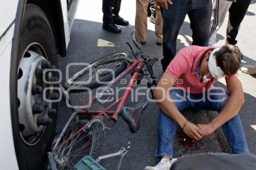 SEGURIDAD . ACCIDENTE CICLISTA