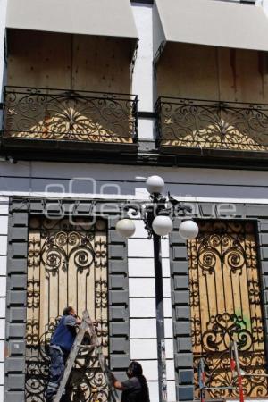 CONGRESO . RESGUARDO VENTANAS