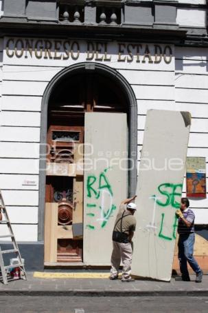 CONGRESO . BLOQUEO ACCESOS