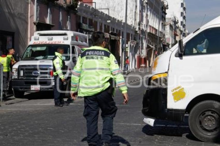 SEGURIDAD . MUJER ATROPELLADA