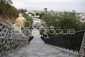 SAN ANDRÉS CHOLULA . ESCALINATA DEL POCITO