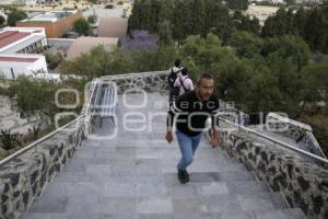 SAN ANDRÉS CHOLULA . ESCALINATA DEL POCITO