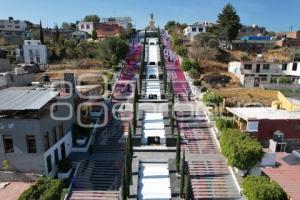 TLAXCALA . ESCALINATAS LOS HÉROES