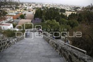 SAN ANDRÉS CHOLULA . ESCALINATA DEL POCITO