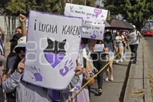 DÍA DE LA MUJER . PROTESTA UNIVERSITARIA