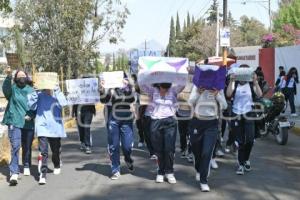 TLAXCALA . MANIFESTACIÓN ESTUDIANTES