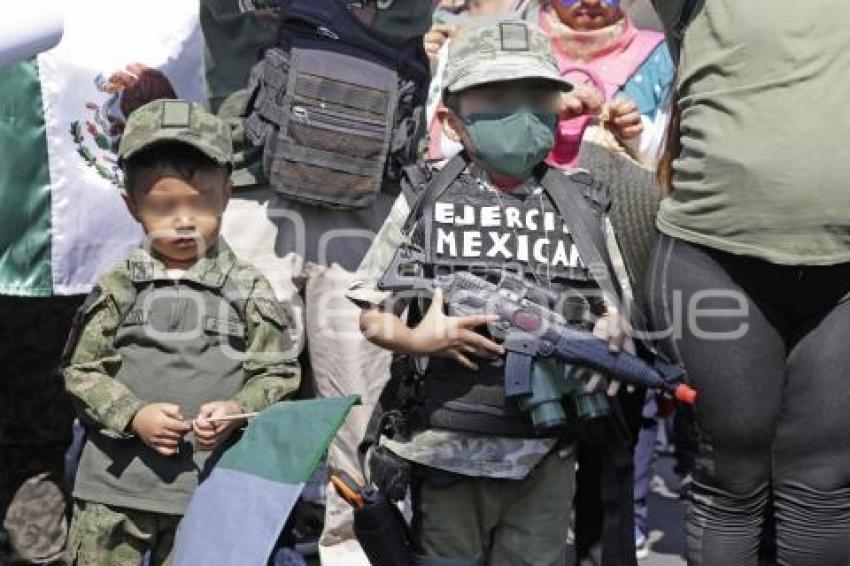 MANIFESTACIÓN . EJÉRCITO MEXICANO