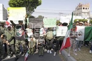 MANIFESTACIÓN . EJÉRCITO MEXICANO