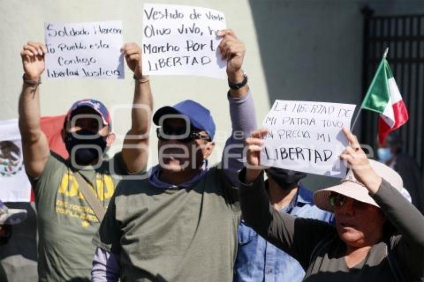 TLAXCALA . MANIFESTACIÓN EJÉRCITO