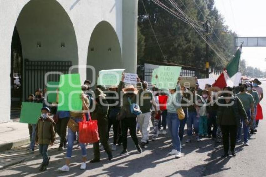 TLAXCALA . MANIFESTACIÓN EJÉRCITO