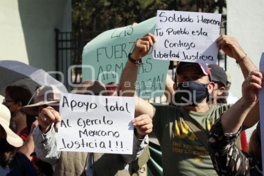 TLAXCALA . MANIFESTACIÓN EJÉRCITO